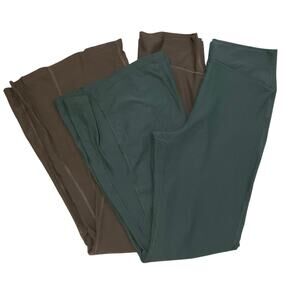 Old Navy Powersoft Extra High Rise Super Flare Ribbed Pants - Bundle of 2